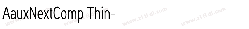 AauxNextComp Thin字体转换